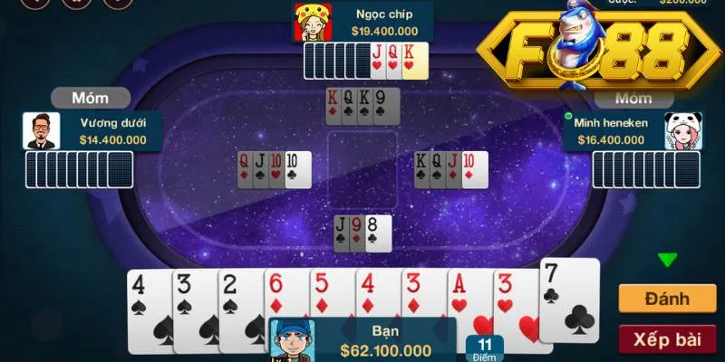 Cập nhật các bí quyết chiến thắng lớn khi bắt đầu cùng game Phỏm Fo 88 