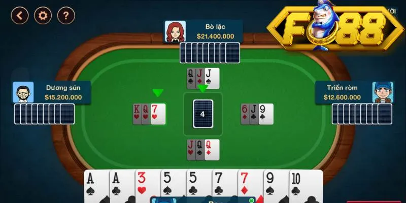 Chi tiết về bộ bài được sử dụng trong game Phỏm Fo88 